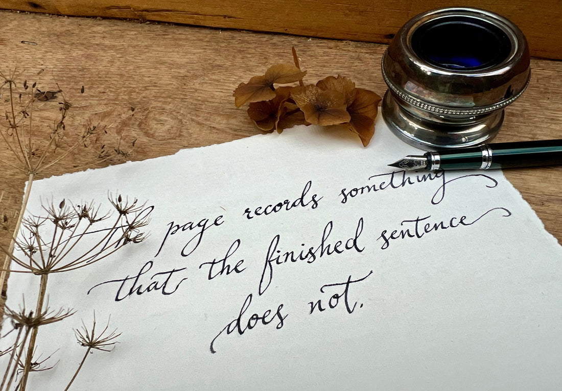 The things we write by hand