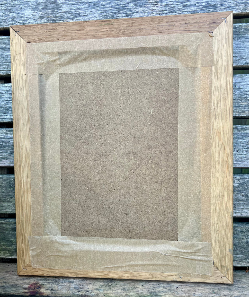 Faded Rose — Fine Art Print in Vintage Oak Frame