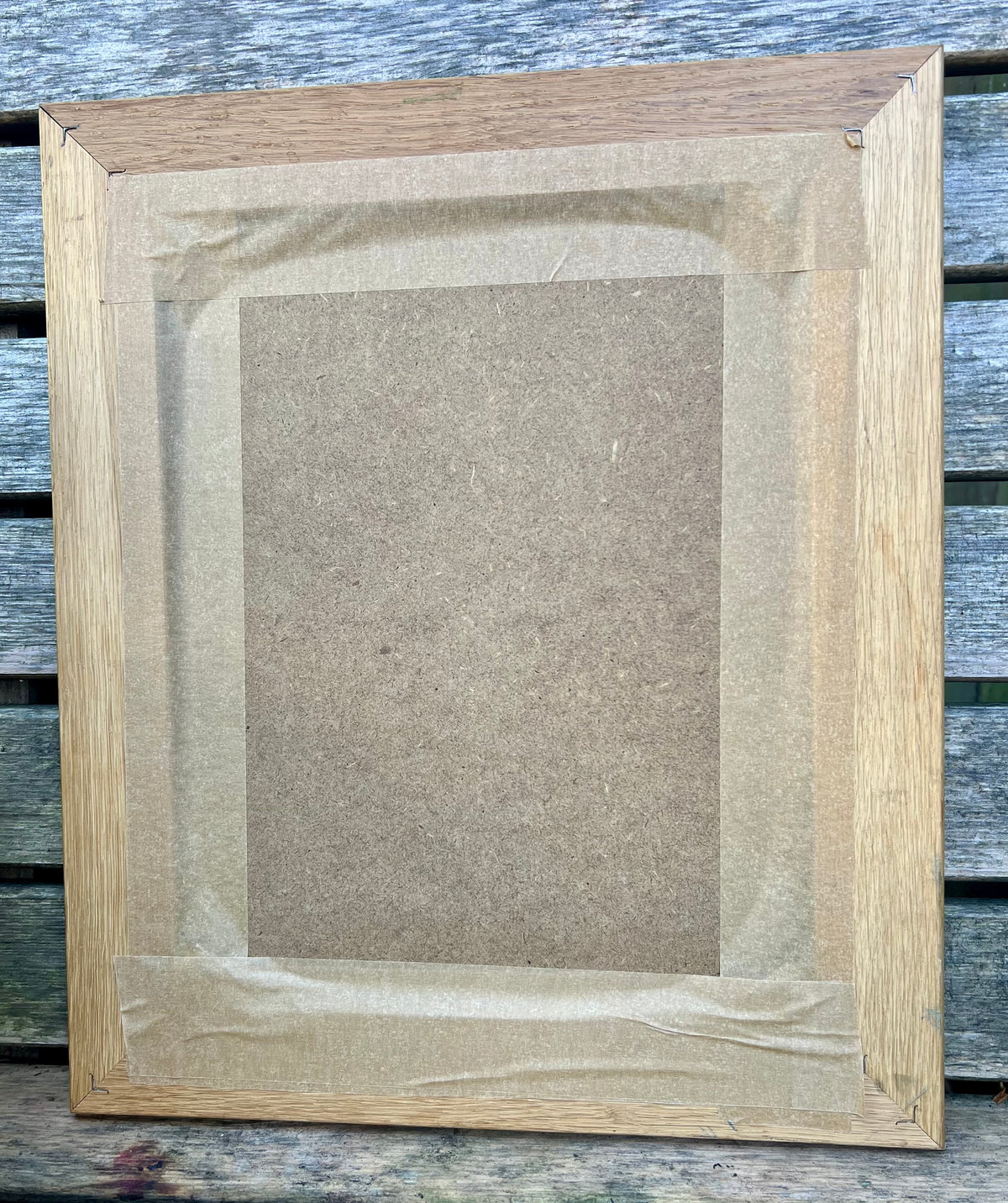 Faded Rose — Fine Art Print in Vintage Oak Frame