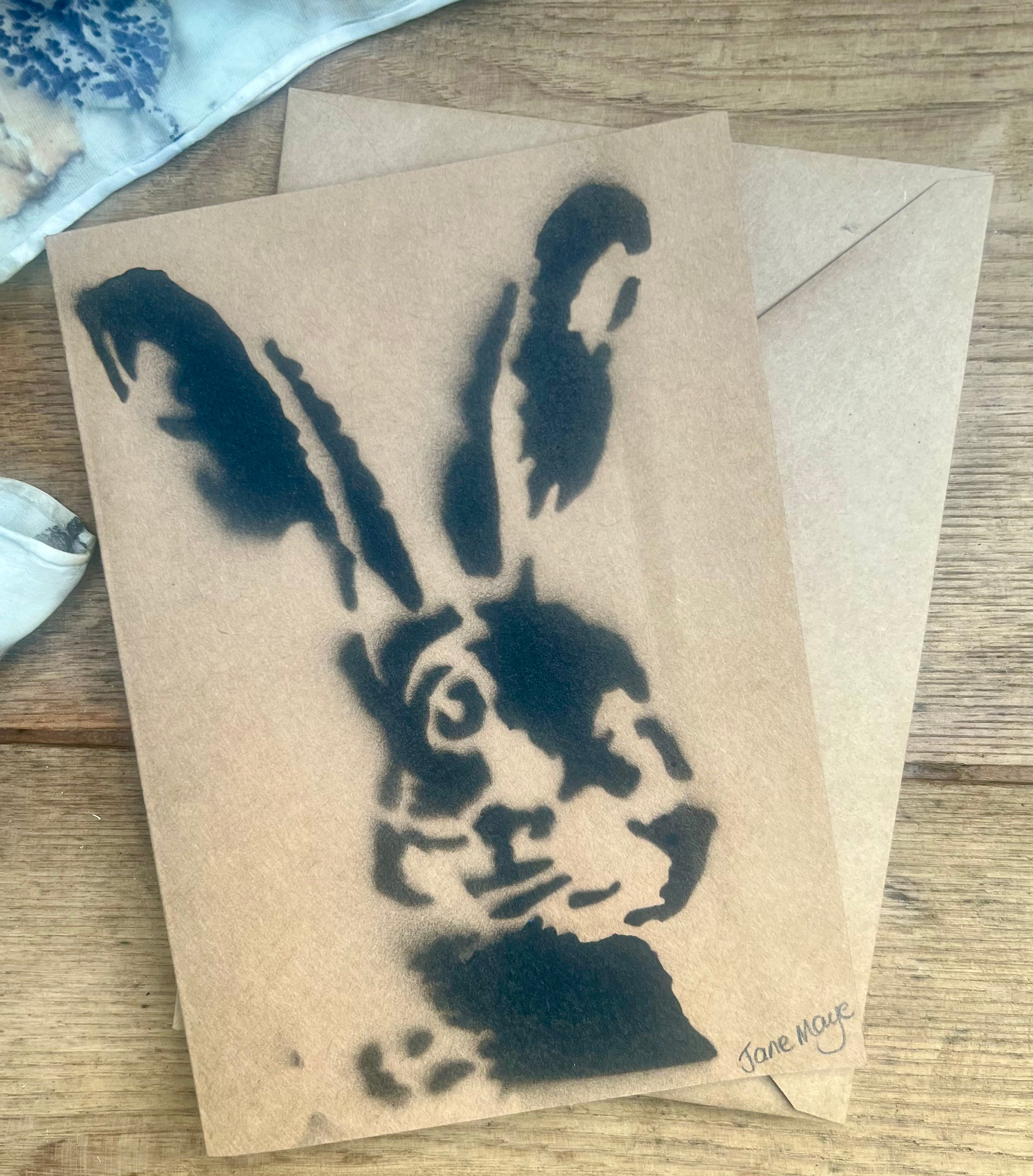 Woodland Hare | Handmade Greeting Card (Copy)