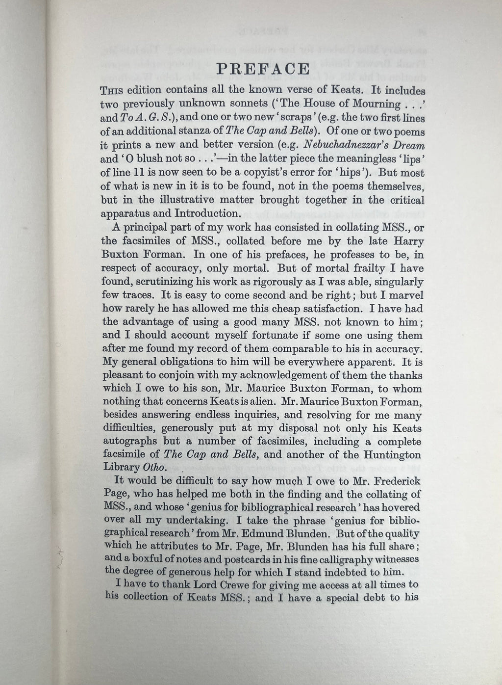 The Poetical Works of John Keats — 1939 Oxford Edition with Handwritten Poetry & Original Dust Jacket