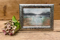 The Lake — Original Framed Acrylic Painting | Atmospheric Welsh Landscape