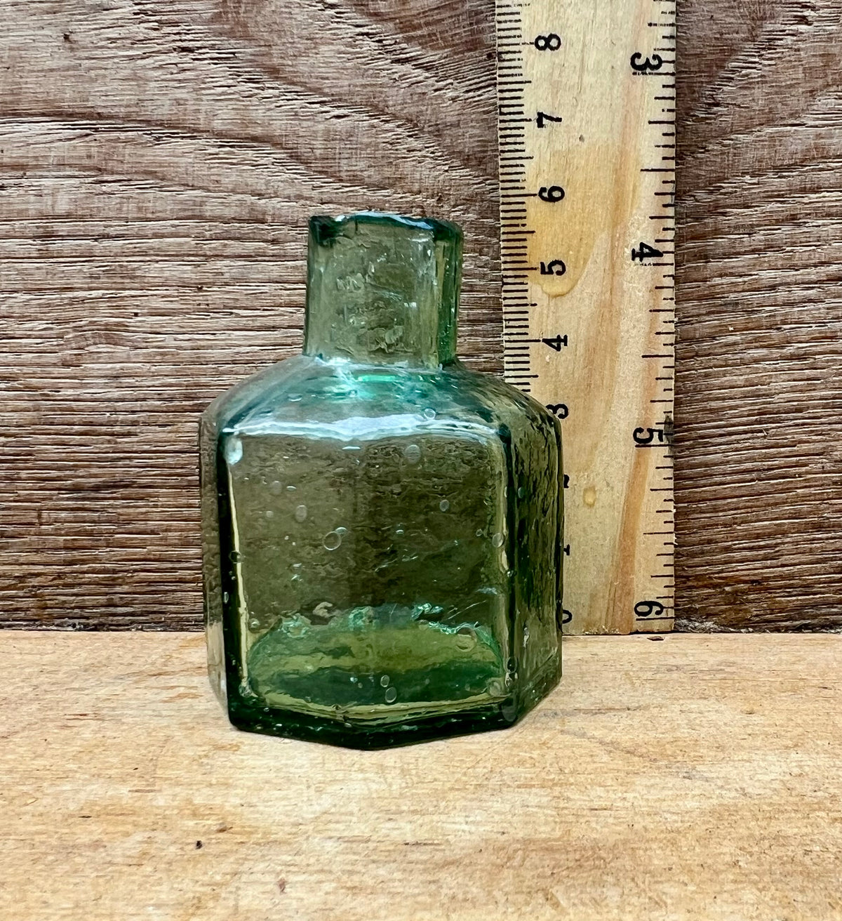 Little Antique Green Glass Inkwell – A Little Vessel with a Past