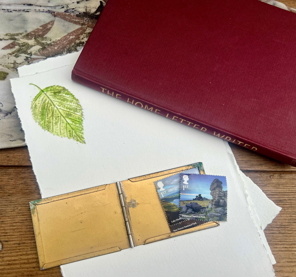 Botanical Letter Writing Set | Vintage Book & Handmade Stationery Gift