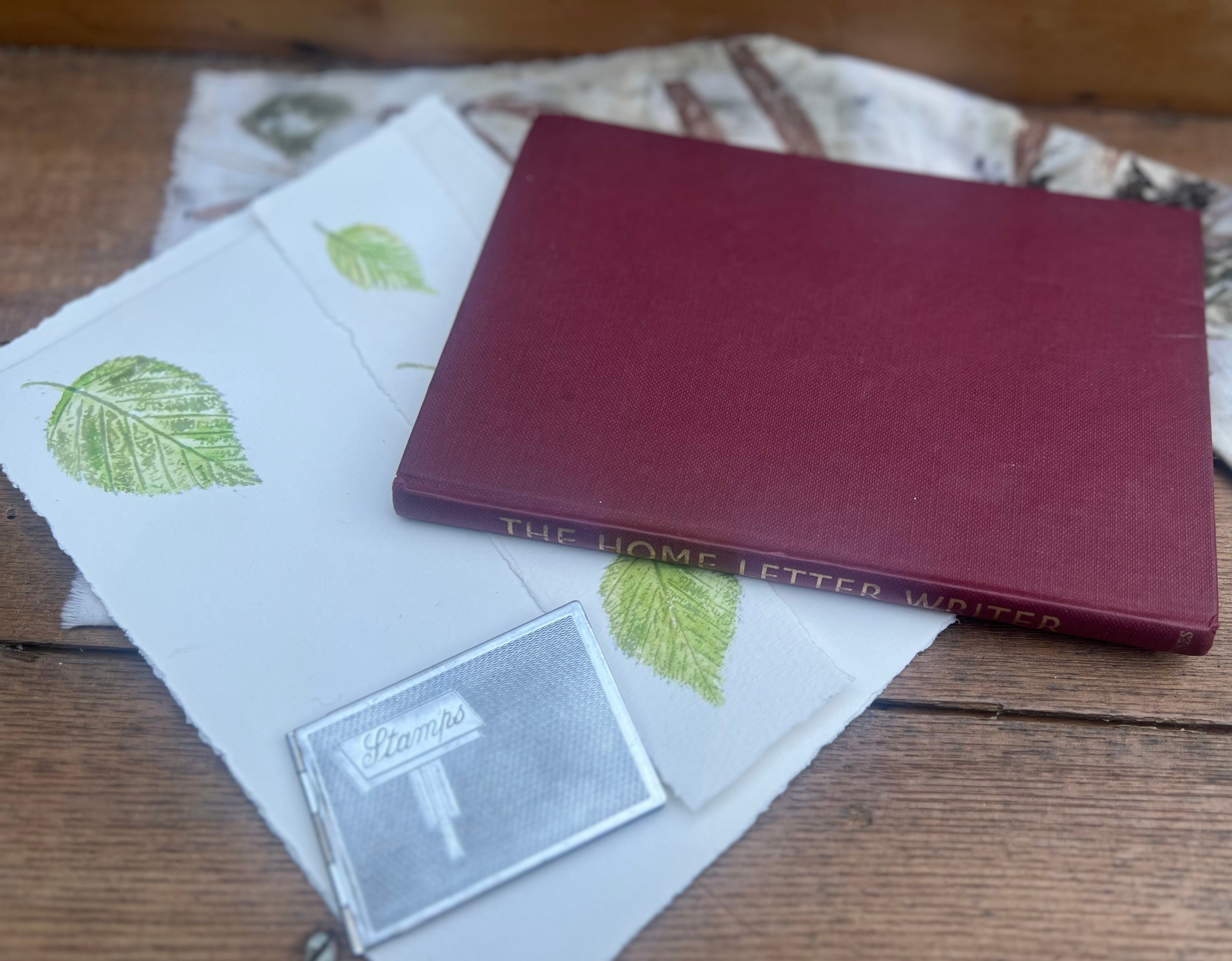 Botanical Letter Writing Set | Vintage Book & Handmade Stationery Gift