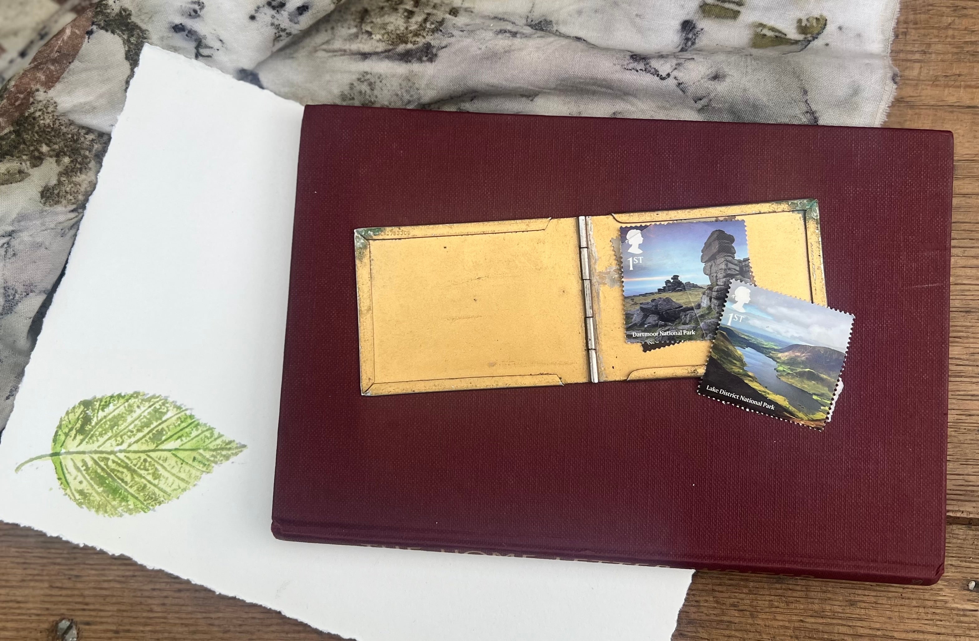 Botanical Letter Writing Set | Vintage Book & Handmade Stationery Gift