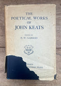 The Poetical Works of John Keats — 1939 Oxford Edition with Handwritten Poetry & Original Dust Jacket