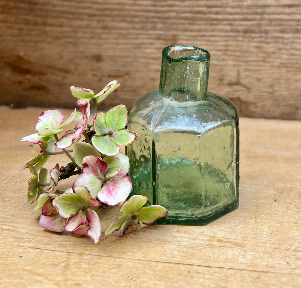 Little Antique Green Glass Inkwell – A Little Vessel with a Past
